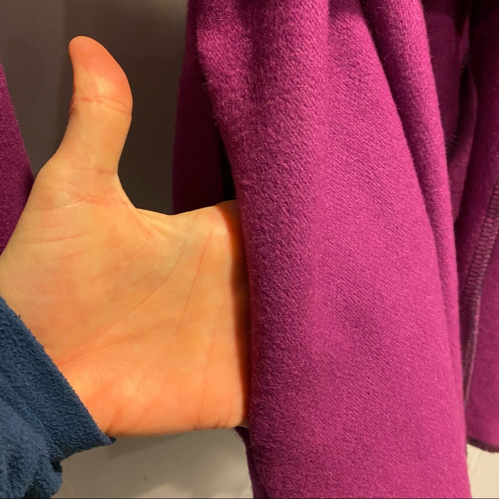 Carol Gildar Designs NEW handmade cashmere blend wrap sweater jacket fuchsia - Picture 8 of 16